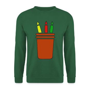 Stiftebecher - Unisex Pullover - Grün - Vorne