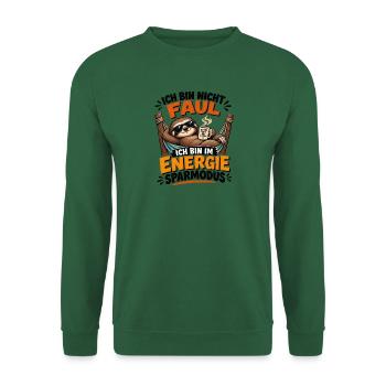 Lustige Sprüche & kreative Designs“. - Unisex Pullover - Grün - Vorne