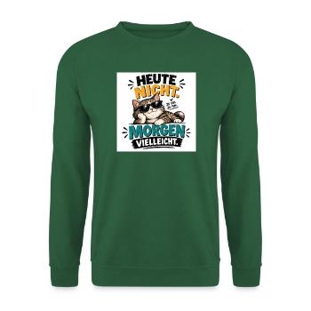 „Lustige Sprüche & kreative Designs“.  - Unisex Pullover - Grün - Vorne