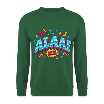 Alaaf 11.11. Karneval Retro 90er T-Shirt - Unisex Pullover - Grün - Vorne