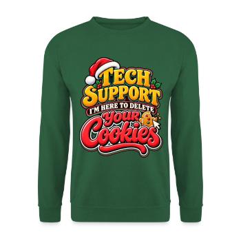 Tech Support Cookies: Holiday Debugger - Unisex Pullover - Grün - Vorne