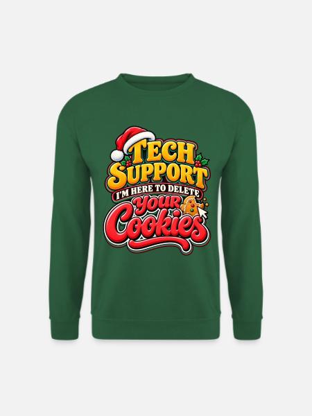 Tech Support Cookies: Holiday Debugger - Unisex Pullover - Grün