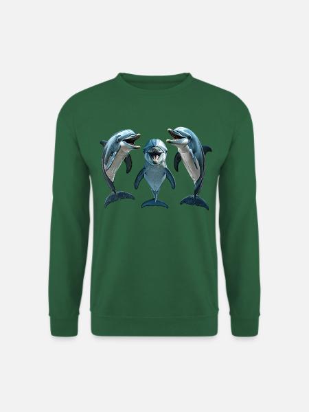 Delfine - Unisex Pullover - Grün