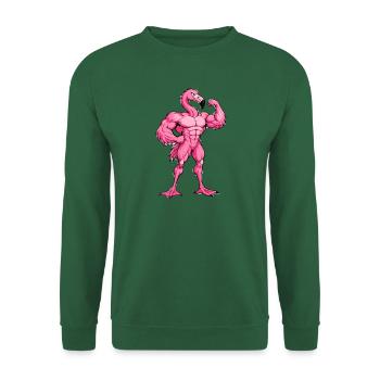 Pink Flamingo Fitness - Unisex Pullover - Grün - Vorne