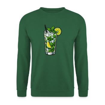 Minzlimonade im Glas - Unisex Pullover - Grün - Vorne