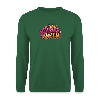 Chaos Königin Graffiti Krone - Unisex Pullover - Grün - Vorne