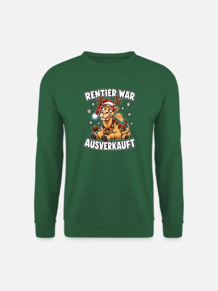 Rentier war Ausverkauft Kamel - Unisex Pullover - Grün