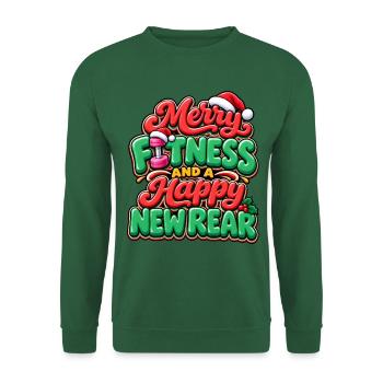 Fröhliche Fitness und Neues Outfit - Unisex Pullover - Grün - Vorne