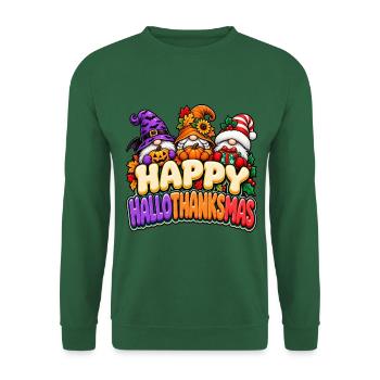 Halloween Thanksgiving Mischung - Unisex Pullover - Grün - Vorne