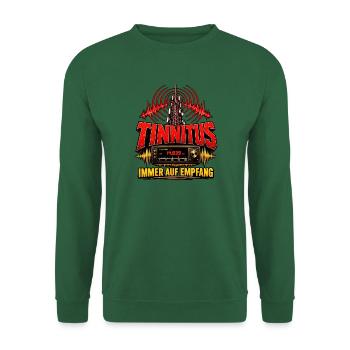 TINNITUS IMMER AUF EMPFANG - Unisex Pullover - Grün - Vorne