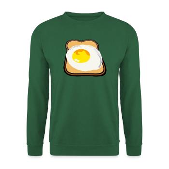 Spiegelei Toast - Unisex Pullover - Grün - Vorne