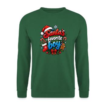 Santa's Lieblingsboy - Unisex Pullover - Grün - Vorne