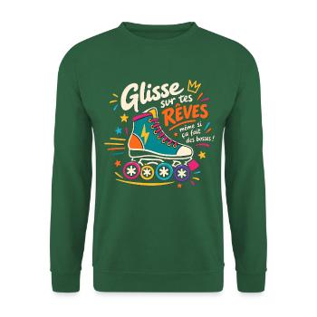 Skate & Shine - Unisex Pullover - Grün - Vorne