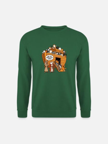 Katzenarche Noahs Arche - Unisex Pullover - Grün