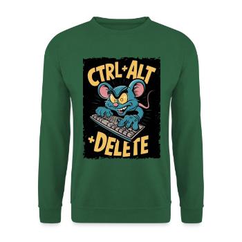 Strg Alt Entf Tastatur Maus Humor - Unisex Pullover - Grün - Vorne