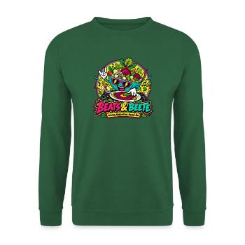 Beats & Beete: Gemüse-Rhythmus - Unisex Pullover - Grün - Vorne