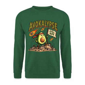 Avocado-Apokalypse immer noch reif, lustiger Food-Krieger - Unisex Pullover - Grün - Vorne
