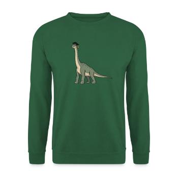 Dino mit Doktorhut - Unisex Pullover - Grün - Vorne