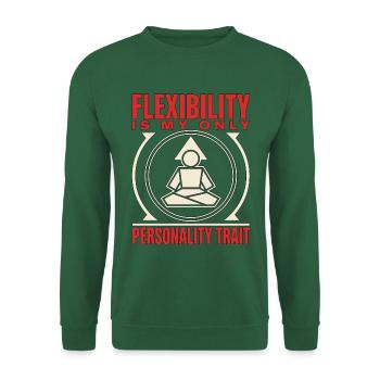 Yoga Instructor Flexibility Is My Only Yoga Coach - Unisex Pullover - Grün - Vorne