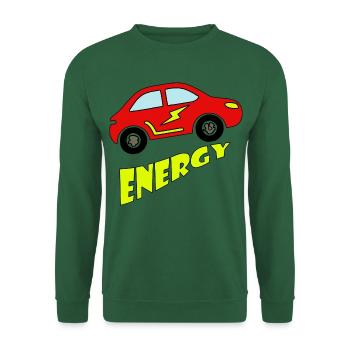 Elektroauto grüne Energie Umweltschutz Statement - Unisex Pullover - Grün - Vorne