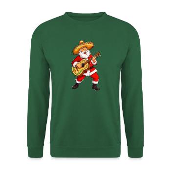 Mariachi Santa Weihnachten - Unisex Pullover - Grün - Vorne