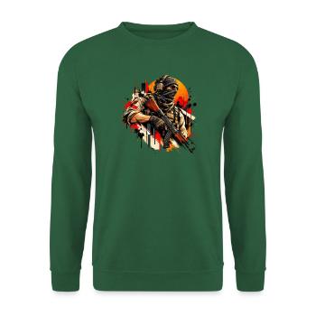 Taktischer Soldat - Geschenk für Gamer Motiv  - Unisex Pullover - Grün - Vorne