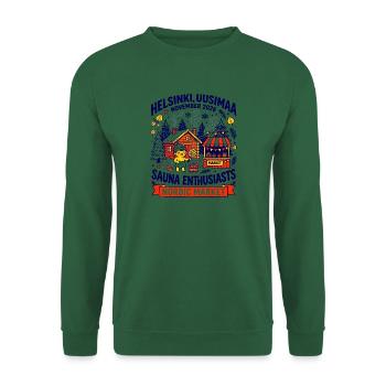Helsinki Nordic Market Sauna Enthusiasts Oct - Unisex Pullover - Grün - Vorne