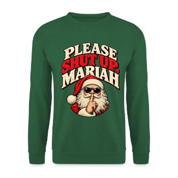 Santa Rebel Christmas Pop - Unisex Pullover - Grün - Vorne