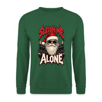 Sleh Me Alone, Santa Rock - Unisex Pullover - Grün - Vorne
