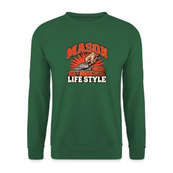 Mason Lifestyle Ziegelwerk - Unisex Pullover - Grün - Vorne