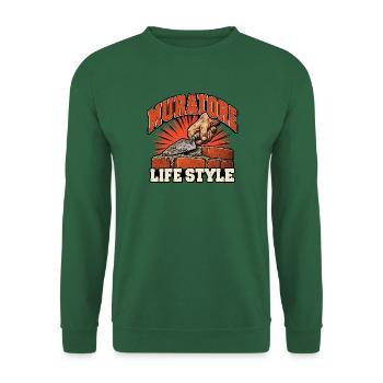 Brick Lifestyle Bricks - Unisex Pullover - Grün - Vorne