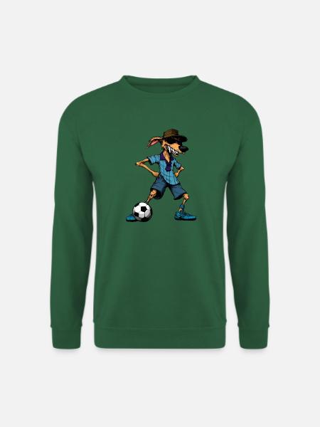 Australian Shepherd Fussball / Hund - Unisex Pullover - Grün