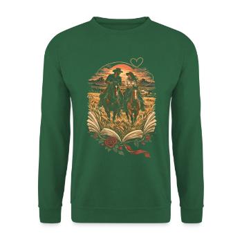 Cowboy Romance - Unisex Pullover - Grün - Vorne