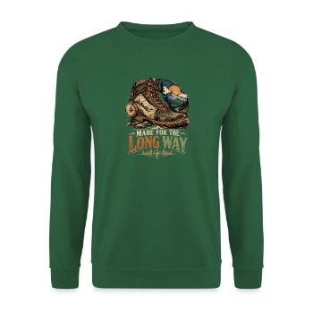 Für den langen Weg gemacht - Unisex Pullover - Grün - Vorne