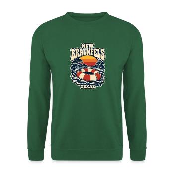 New Braunfels Fluss Sunset Lifebuoy - Unisex Pullover - Grün - Vorne