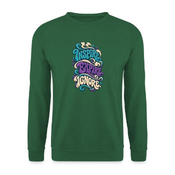 Einatmen. Ausatmen. Ignorieren. - Unisex Pullover - Grün - Vorne