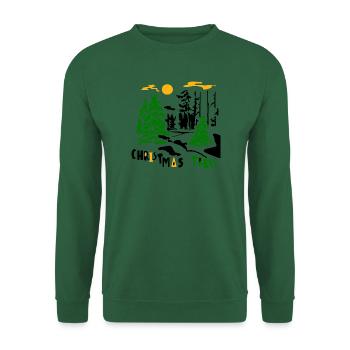 Winterwald  - Unisex Pullover - Grün - Vorne