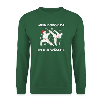Mein Dobok Ist In Der Wäsche Taekwondo Weihnachten - Unisex Pullover - Grün - Vorne