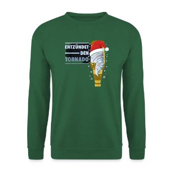Entzündet Den Tornado Bier Exen Weihnachten Party - Unisex Pullover - Grün - Vorne