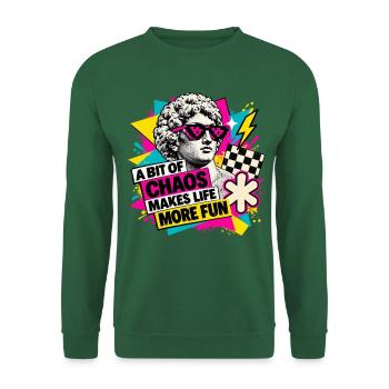 Ein bisschen Chaos - Unisex Pullover - Grün - Vorne
