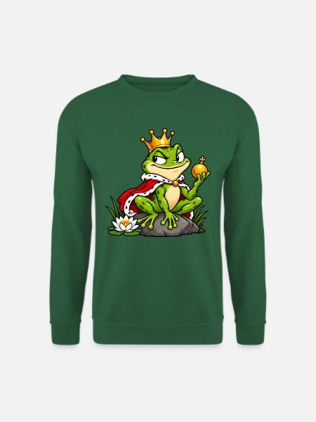 Schelmischer Froschkönig - Unisex Pullover - Grün