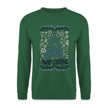 FROHE WEIHNACHTEN - Unisex Pullover - Grün - Vorne
