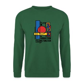 Stadtform folgt Funktion - Unisex Pullover - Grün - Vorne