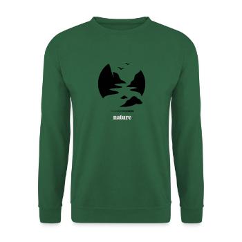 Natur Silhouetten im Mondlicht - Unisex Pullover - Grün - Vorne