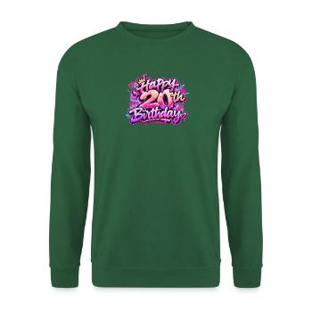Herzlichen Glückwunsch zum 20. Geburtstag Neon Pink Graffiti: Slay Gift - Unisex Pullover - Grün - Vorne