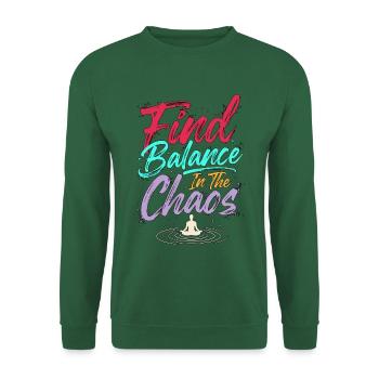 Yoga Instructor Find Balance In Meditation Coach - Unisex Pullover - Grün - Vorne