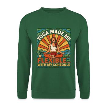 Yoga Instructor Yoga Made Me Flexible Meditation - Unisex Pullover - Grün - Vorne
