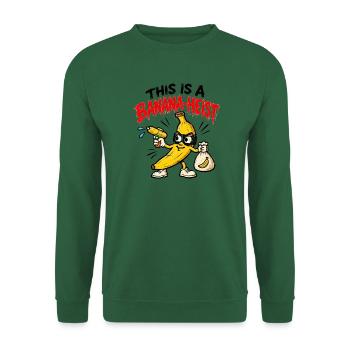 Banana Heist – Lustige Gangster Banane - Unisex Pullover - Grün - Vorne