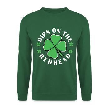 Lustige St. Patricks Irish Dibs Auf Kleeblatt - Unisex Pullover - Grün - Vorne