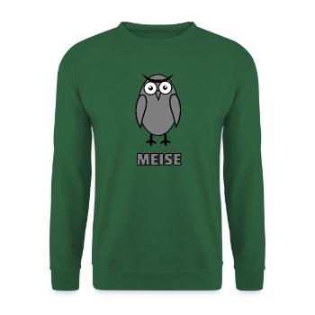 Meise - Unisex Pullover - Grün - Vorne